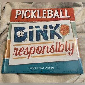 Pickleball 2025 Wall Calendar, 12" x 12"